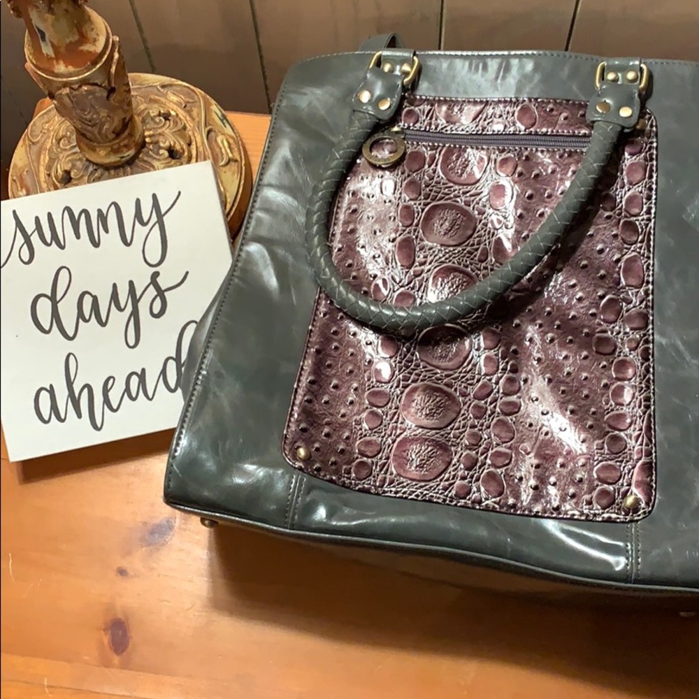 NAN Faux Leather large purse
